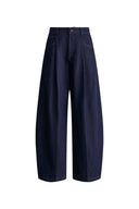 Riley Balloon Leg Jeans in Cotton Linen Denim