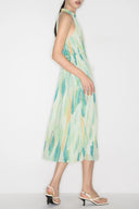 Florida Halter Dress in Premium Flora Print