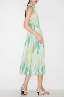 Florida Halter Dress in Premium Flora Print