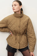 Lauren Adjustable Waist Quilted Jacket in High-Density Nylon