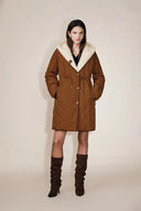 Xenia Robe Style Two Tone Down Jacket in High Density Down Proof with Graphene Lining