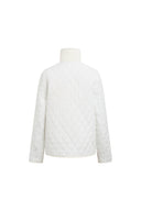 Rory Cropped Quilted Jacket with Corduroy Collar