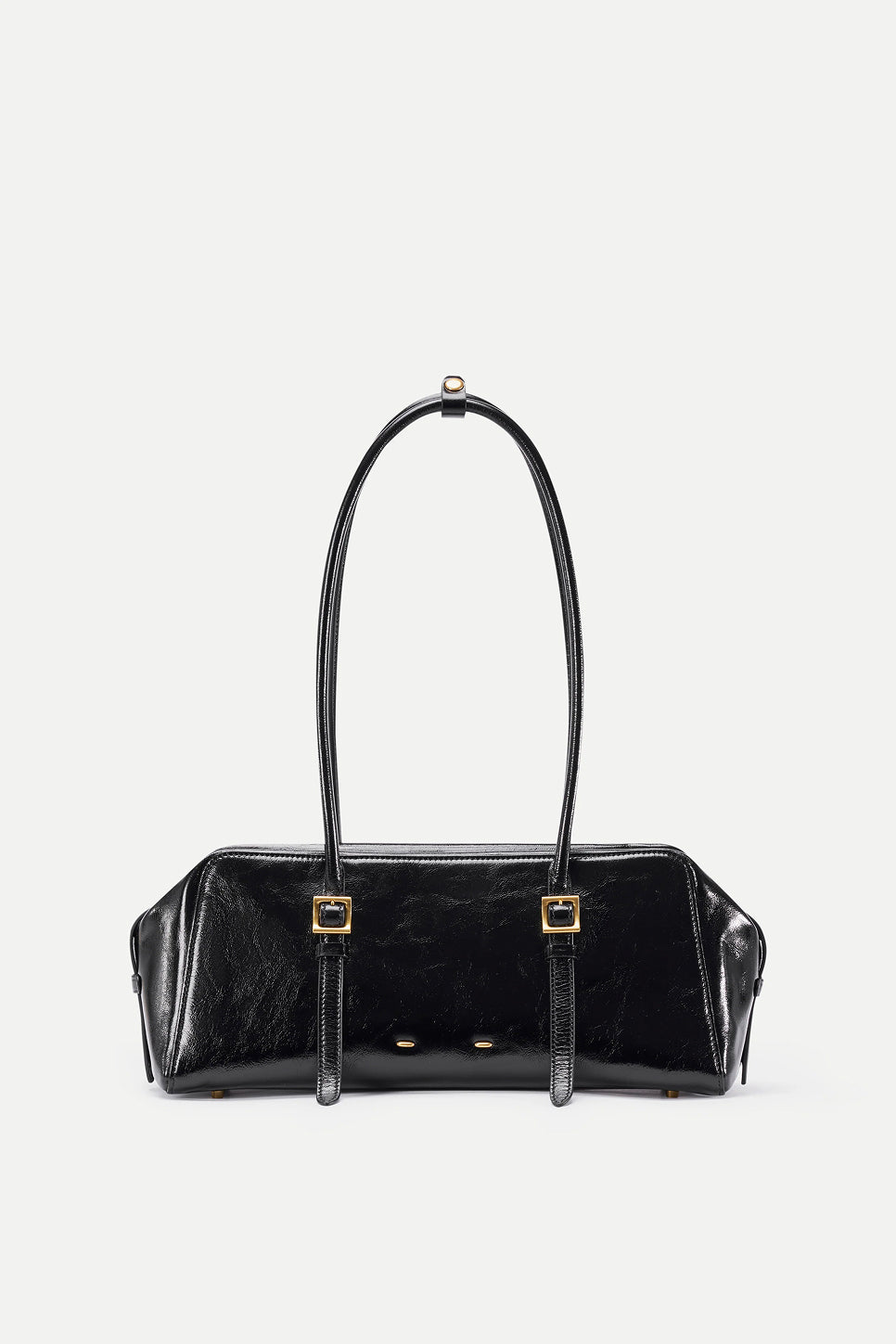Monti East West Shoulder Bag in Oiled Waxed Top Grain Leather