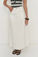 Harper Maxi Skirt in Lyocell Denim