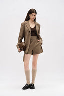 Prevernae Structured Blazer in Fine Wool Blend