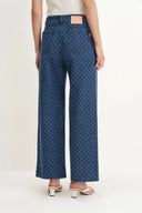 Jean droit jacquard Quinn en denim jacquard
