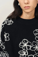 Poppy Flora Long Sleeve Sweater in Merino Wool