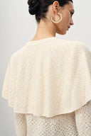 Cardigan style cape Elen en tricot laine-cachemire