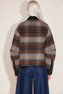 Audrey Corduroy Plaid Jacket in Double Faced Merino Alpaca Tweed