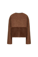 Orla Paneled Short Coat in Wool