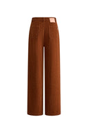 Kyra Geometric Texture Straight Leg Jeans in Jacquard Denim