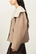 Day Coccon Großer Reversmantel aus Double-Face Wolle