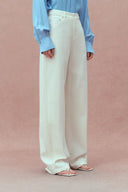 Jeans de pierna ancha Akari en denim de algodón