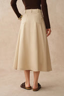 Cathy A Line Skirt in Lightweight Cotton Twill