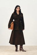 Geraldin Midi Skirt in Cotton Corduroy