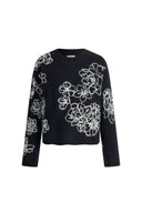 Poppy Flora Long Sleeve Sweater in Merino Wool