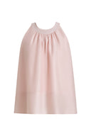 Top Camisole Rose à Col Halter Leah en Lyocell
