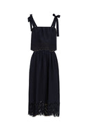 Sofia Embroidery Sleeveless Top and Skirt Set