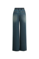 Judith Elastic Waist Jeans in Cotton Denim