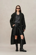 Gabardina Tadao en mezcla de sarga de lana