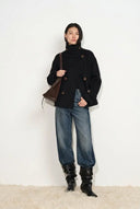 Catherine Double Faced Cabanse Coat in Wool Cashmere Blend