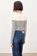 Vivi Henley Long Sleeve Top in Merino Wool Knit