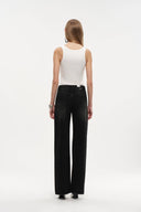 Balled Straight Leg Jeans in Cotton Denim