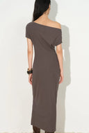 Hazel Draped Off Shoulder Dress