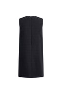 Rosalind Beaded Bow Detail Dress in Tweed