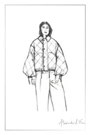 Thurston Quilted Lapel Down Jacket in High Density Water-Repellent