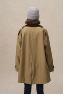 Gabardina corta Cassian en mezcla de algodón
