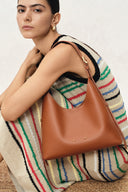 Duomo Small Hobo Bag in Nappa Leather