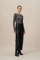 Basic Sheer Base Shirt in Cotton-Cashmere Knit