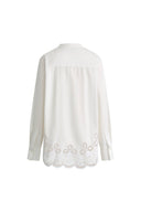 Camisa Jolanda con Bordado Floral y Calados en Algodón Premium