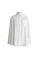 Nicole Oversized Shirt in Cotton Plain Weave