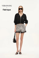 Illusion-S Crop Hoodie in Cotton