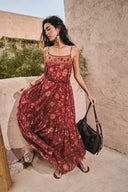 Jules handbemaltes persisches Blumen-Cami-Kleid