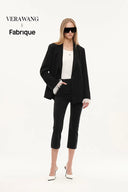 Lace Blazer With Detachable Lace Cuffs in Acetate Twill