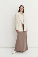 Daseasa Detachable Hoodie Blazer Jacket in Cotton Knit