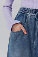 Falda Dulsie de Denim en Algodón