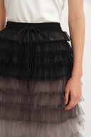 Lorelei Lace Mesh Tulle Skirt in Gradient Tulle