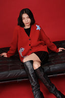 Star Lover Zodiac Cardigan in Chunky Merino Wool Knit