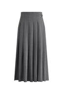 Soma Pleated Midi Skirt in Fine Wool Blend
