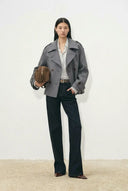 Catherine Double Faced Cabanse Coat in Merino Wool