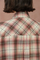 Camisa a Cuadros con Cuello de Orejas de Conejo Stella en Algodón