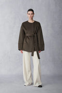 Abrigo corto Ryan Wool en doble faz de merino y cachemira