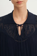 Doe Spitzenkleid aus Crepe Georgette