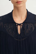 Doe Spitzenkleid aus Crepe Georgette