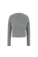 Cymbidium Hand Embroidered Cardigan in Alpaca Blend Knit