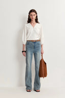 Harry Flared Jeans in Cotton Denim